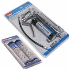 Image of PISTOL GRIP MANUAL GREASE GUN SET WITH GREASE CARTRIDGE WITH 3 CARTRIDGES