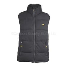 Image of Quality Caterpillar CAT Padded Quilted Warm Puffer Gilet Bodywarmer Waistcoat