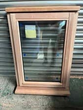 Image of Double Glazed Windows Hardwood 625mm x 1045mm 1 Side Opener LHH Window Jeld Wen