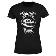 Image of Jurassic Park T-Rex Bones T-Shirt Women's | Official Licensed | Black