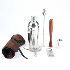 Image of Essential 7-Piece Cocktail Shaker Set - Perfect for Mixologists & Parties