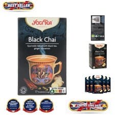 Image of Caffeine-Free Organic Black Chai Tea – 17 Flavorful Bags for Enthusiasts