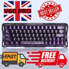 Image of GravaStar Mercury V60 PRO 60% Hall Effect Gaming Keyboard RGB 8K Polling Rate US