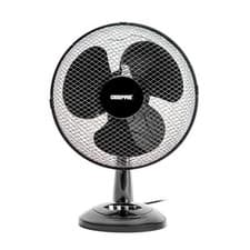 Image of GEEPAS 12" Electric Table Fan 3 Speed Oscillating Desk Fan Quiet Cooling Black