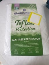 Image of Brand New Slumberdown King Size Mattress Protector with Teflon Protection White