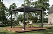 Image of Veranda Pergola Aluminium Shutter Roof 3m X 3m Garden 3m x 4m Louvered +/- Blind