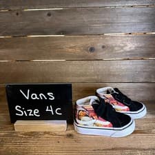 Image of New NWOB Little Kids Vans Sk8-Hi Shark Sunset Black Sneakers Shoes Size 4 C