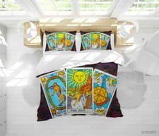 Image of 3D Tarot Cards Quilt Cover Set Bedding Sets Pillowcases