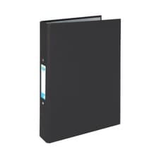 Image of Elba A4 Black 25mm Paper Over Folder Board Ring Binder Pack of 10 400033495