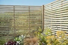 Image of 1.8m x 0.9/1.2/1.5/1.8m Contemporary Slatted Garden Fence Panel-Pack of 3/4/5