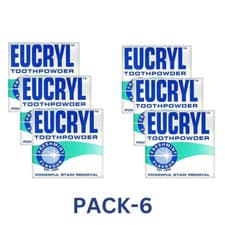Image of Eucryl Toothpowder Powerful Stain Removal Freshmint 50g X6