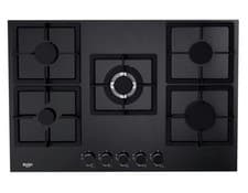 Image of BUSH BGOGH75 75CM 5 Burner Gas On Glass Hob Black Brand New