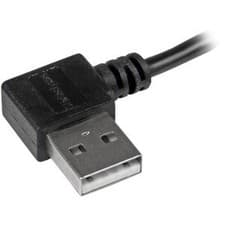 Image of Startech 1M 3 Ft Micro-Usb Cable With Right-Angled Connectors M/M Usb A To Micro