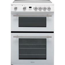 Image of Hisense HDE3211BWUK 60cm Free Standing Electric Cooker with Ceramic Hob White