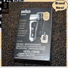 Image of Braun 8567cc Series 8 Electric Razor for Men Galvano Silver. Brand New, Sealed!