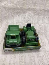Image of John Deere KIDS tractor and combine - farming friends