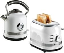Image of Ariete ARPK32 Moderna Cordless Kettle and 2 Slice Toaster Set, White