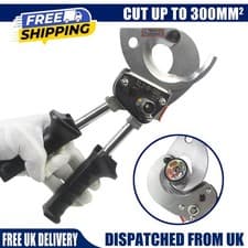 Image of Heavy Duty Ratchet Cable Wire Cutter Cut Up To 500mm² Wires And Cables