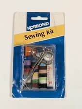 Image of Starter Sewing Kit Care Repair, Pin Cushion Threads Needles Embroidery