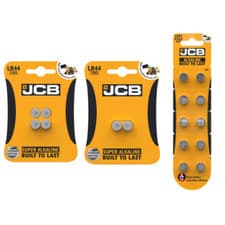 Image of JCB LR44 Batteries Alkaline AG13 357 A76 RW82 L1154 SR44 Button Coin Cell