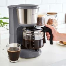 Image of Morphy Richards Equip Filter Coffee Maker Machine 6 Cup Grey 1.2 Litre 1800W