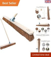 Image of Versatile 36” Broom with Soft Bristles - Indoor & Outdoor Cleaning Solution