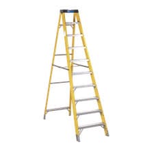 Image of Sealey Step Ladder Fibreglass 9 Steps 150kg Capacity 2.7m Height Anti Slip FSL10