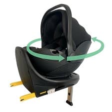 Image of My Babiie MBCS05 Rotating Infant Carrier Car Seat and Base - Black