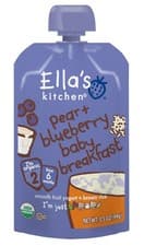 Image of Ellas Kitchen Baby Brekkie - Blueberry & Pear 100g-6 Pack