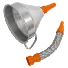 Image of Sealey Funnel Metal With Flexi Spout & Removable Brass Filter 200mm FM20F