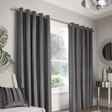 Image of Appletree Boutique Conrad Stripe Woven Jacquard Eyelet Curtains