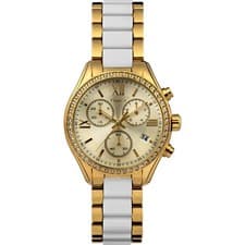 Image of Timex Classic Cronograph Gold-Tone Stainless Steel Women's Watch TW2V74900