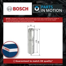 Image of Fuel Filter fits BMW 116D F20, F21 1.5D 1.6D 2.0D 11 to 19 Bosch 13327822497 New