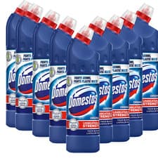 Image of Domestos Unstoppable Unbeatable Strength Original Thick Bleach 9pk Of 750ml