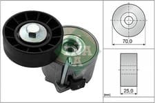 Image of V-Ribbed Belt Belt Tensioner Fits Citroen Fiat Iveco Peugeot INA 534028010