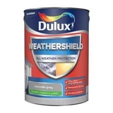 Image of Dulux Weathershield Smooth Masonry Paint 5L Concrete Grey