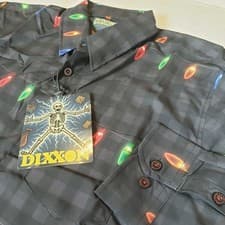 Image of NWT Dixxon Flannel Co Men's XL "The Clark" Long Sleeve Party Shirt Christmas