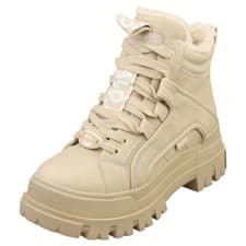 Image of Buffalo Aspha Nc Mid Warm Vegan Womens Fashion Boots in Beige - 5 UK