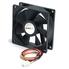 Image of StarTech 90x25mm High Air Flow Dual Ball Bearing Computer Case Fan w/ TX3