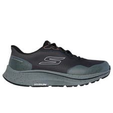 Image of Skechers Mens Grey Waterproof Trainers Lace Up Go Run Consistent 2.0 Piedmont