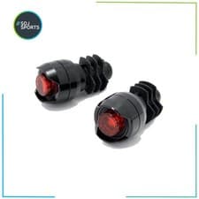 Image of Cateye Orb Bar End Front & Rear Cycle Light Set Road Gravel Commuter Safety