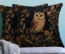 Image of 1 X Beautiful Owl Woodland Owls cushion covers 45x45cm