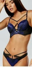 Image of ann summers Enchantment Blue + Black Briefs 14