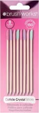 Image of Brushworks Cuticle Crystal Sticks - 8 Pack