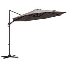Image of Outsunny 3M Cantilever Parasol Aluminium Garden Umbrella Crank, Refurbished