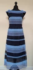 Image of Brand New Ted Baker light blue & navy dress.