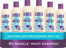 Image of Aussie Miracle Moist Shampoo 300 ml - Pack of 6 300 (Pack 6)