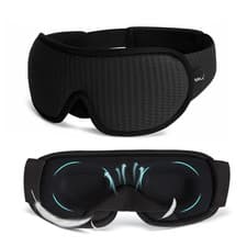 Image of Sleep Mask Super Soft 3D Contoured Cup Sleeping Mask with Adjustable Strap