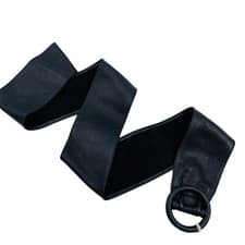 Image of GUESS Ladies Black 100% Leather Belt Size M 75 cm