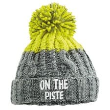 Image of Funny Skiing Apres Beanie On The Piste Gifting Men and Women Accessory Hat Wi...
